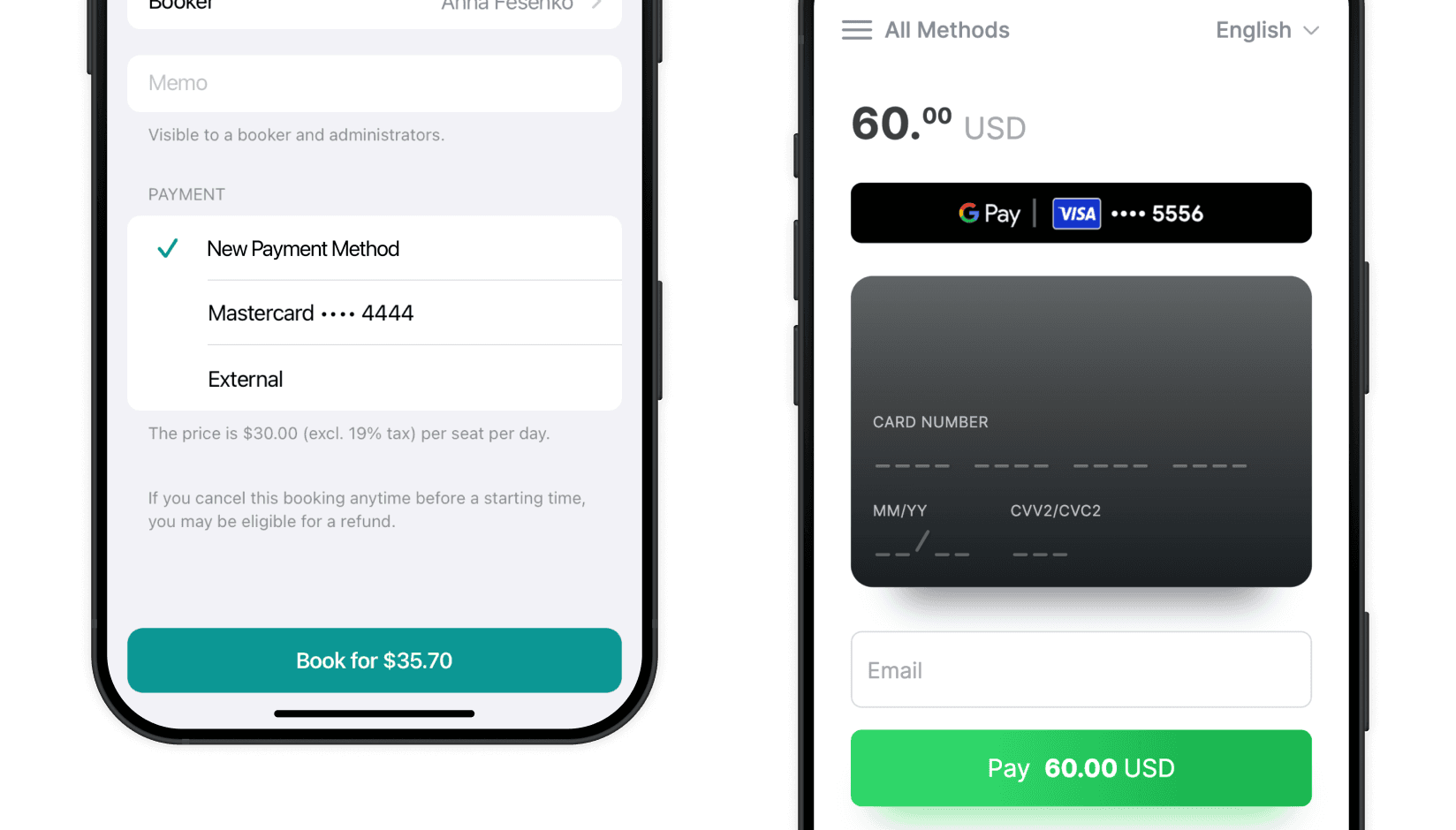 Fondy integration on andcards