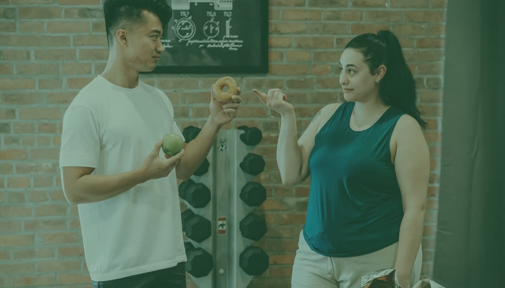 members at the coworking space kitchen
