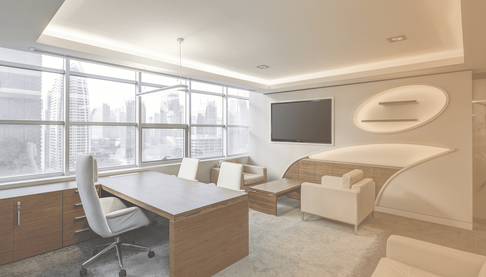 Ergonomic furniture at a coworking space