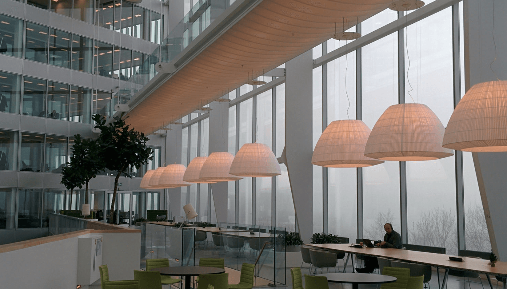 Cool coworking space interior