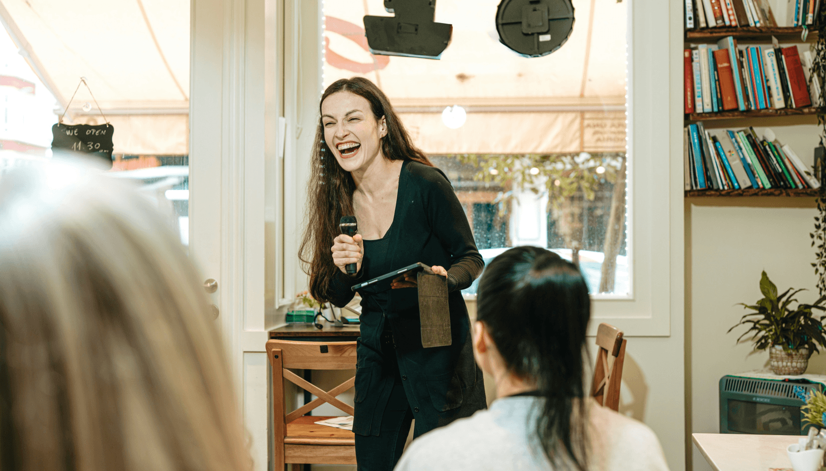 Skill share class at a coworking space