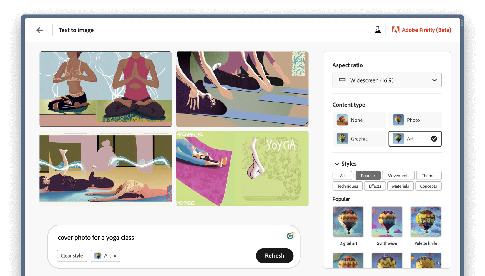 AI generated images for coworking space event cover