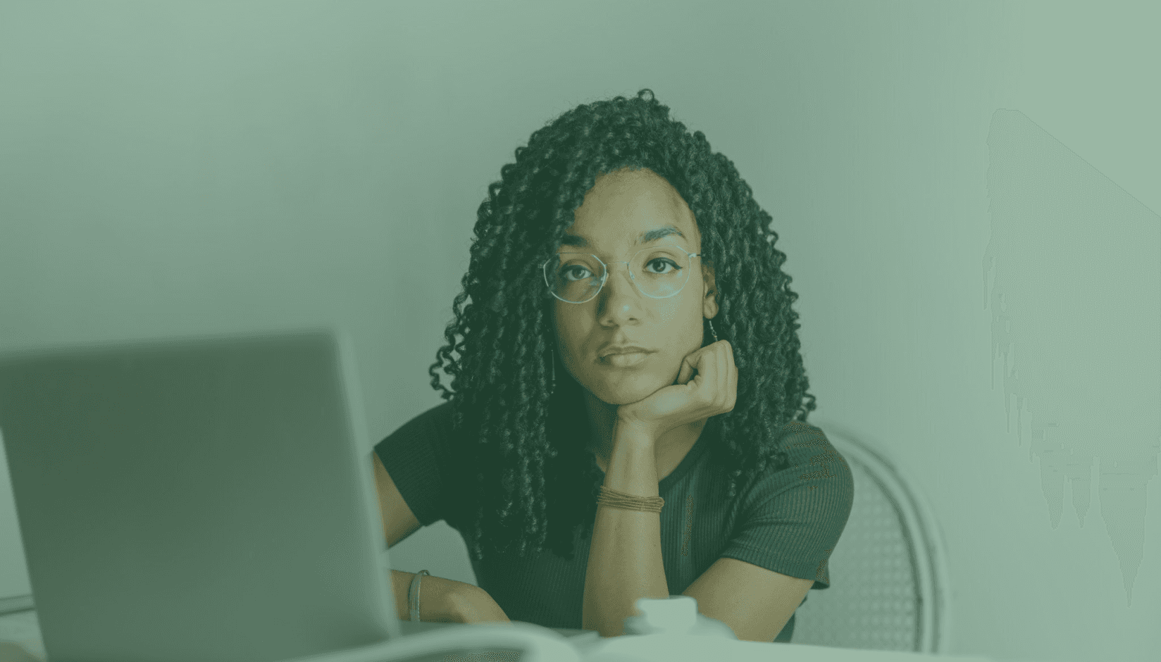 coworking space manager creating email newsletter