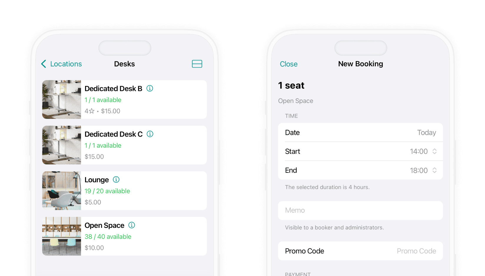 Spacebring desk booking system for coworking spaces