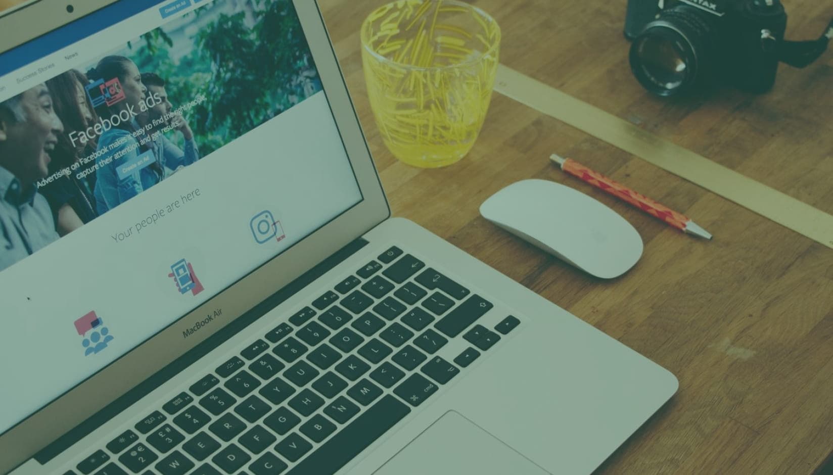 Facebook ads for coworking space promotion  