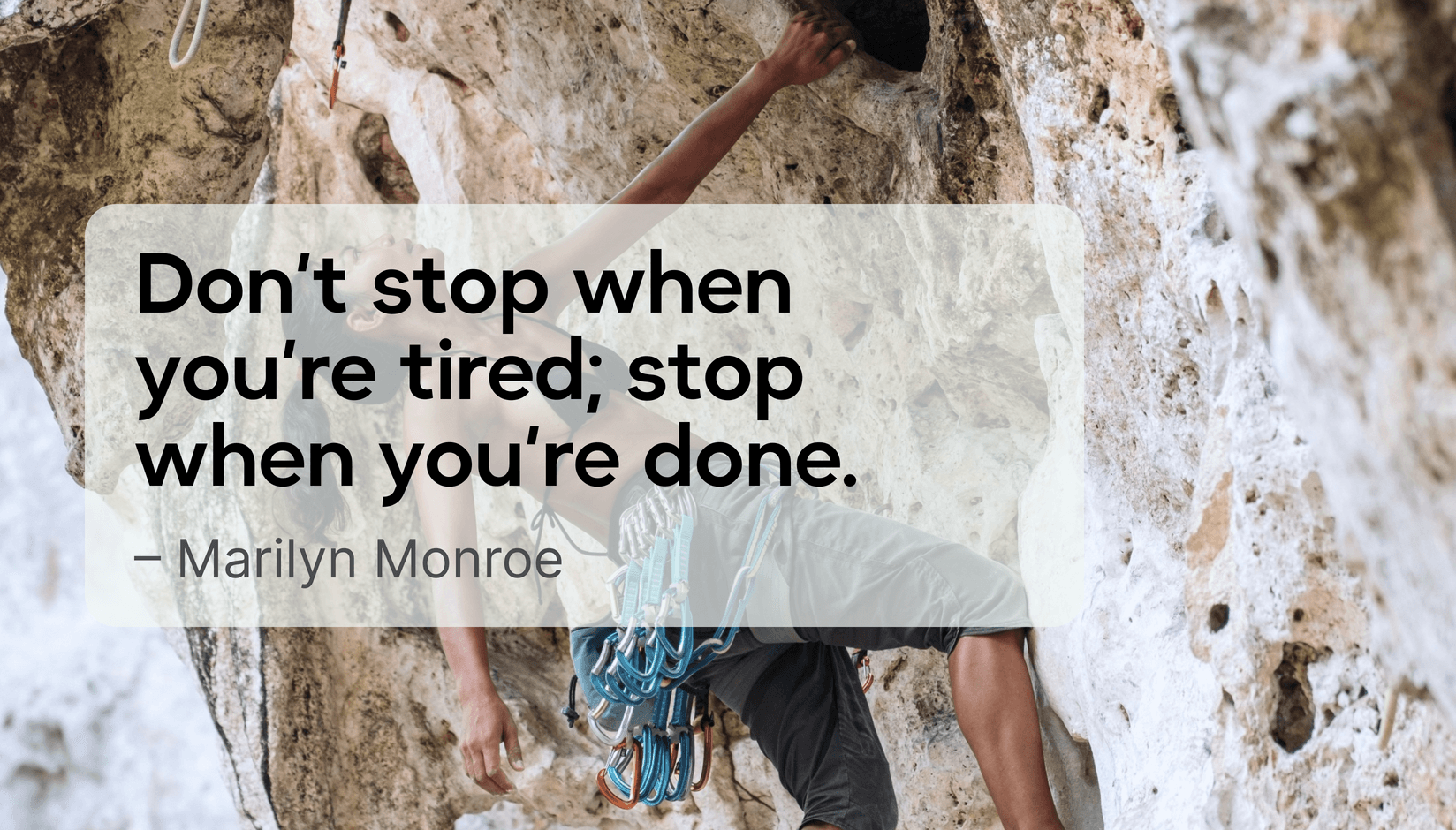 Poster with motivational quote for coworking space