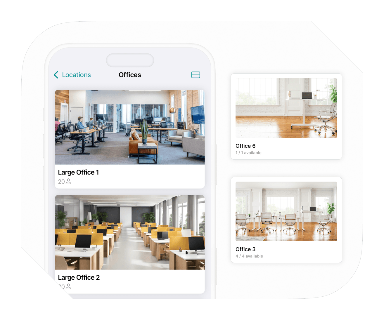 Hybrid office solution on Spacebring coworking space management software