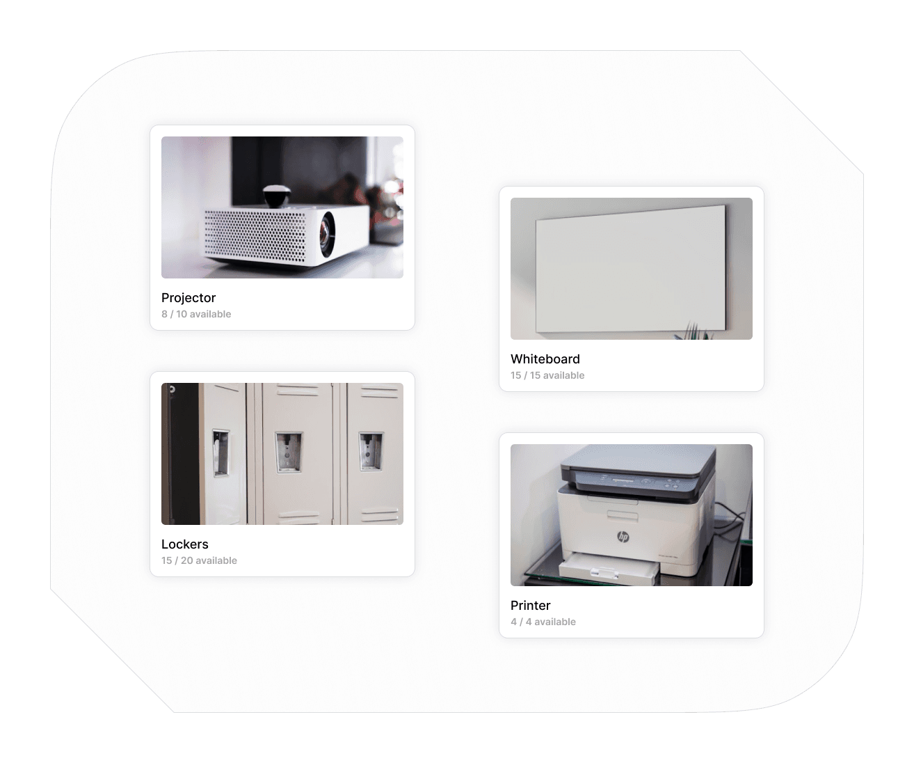 Equipment booking in Spacebring