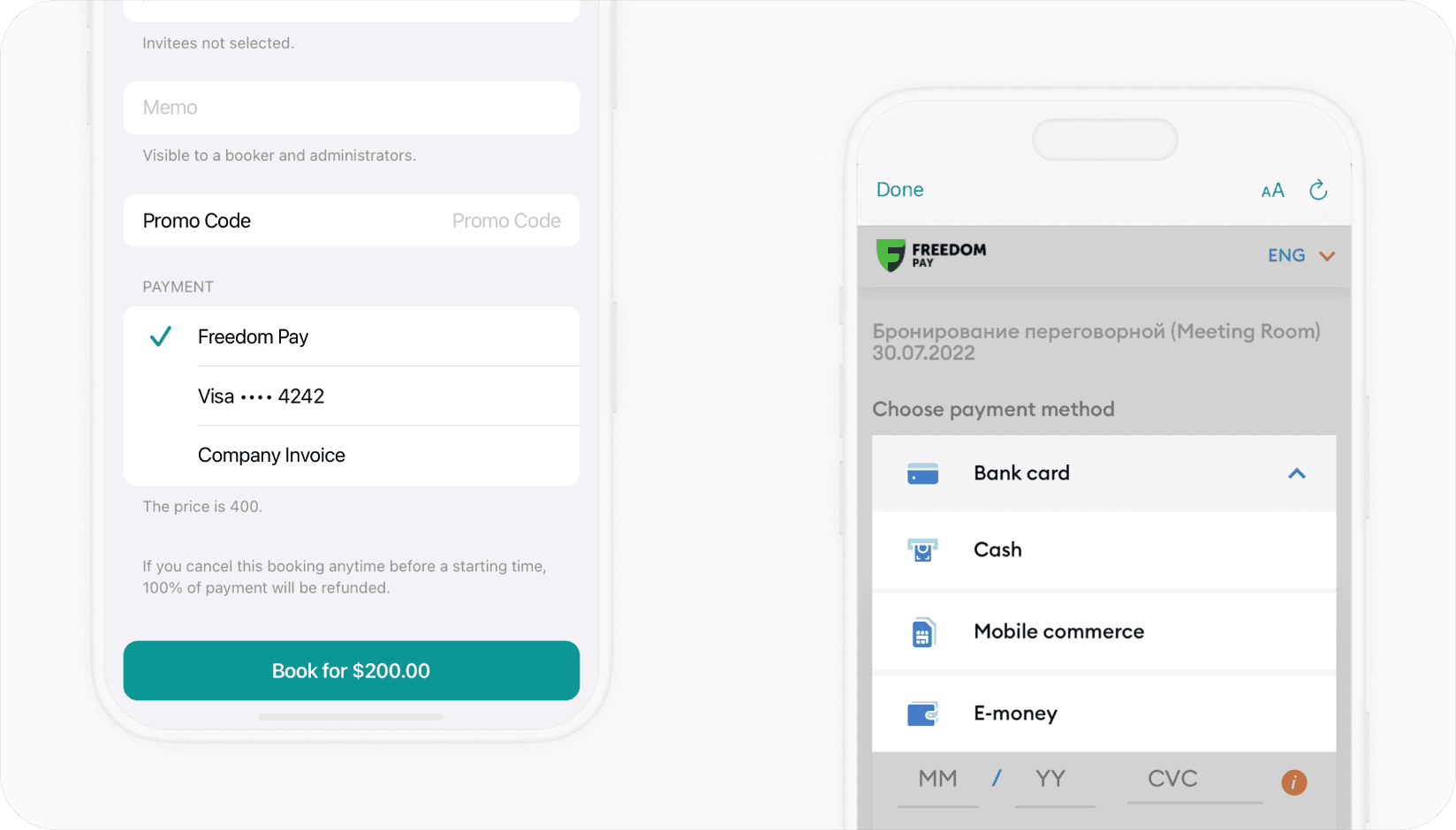 Spacebring - Freedompay integration