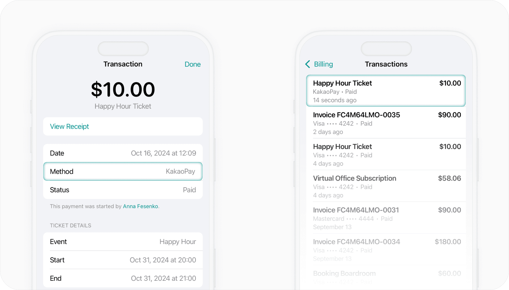 Spacebring - Kakaopay integration