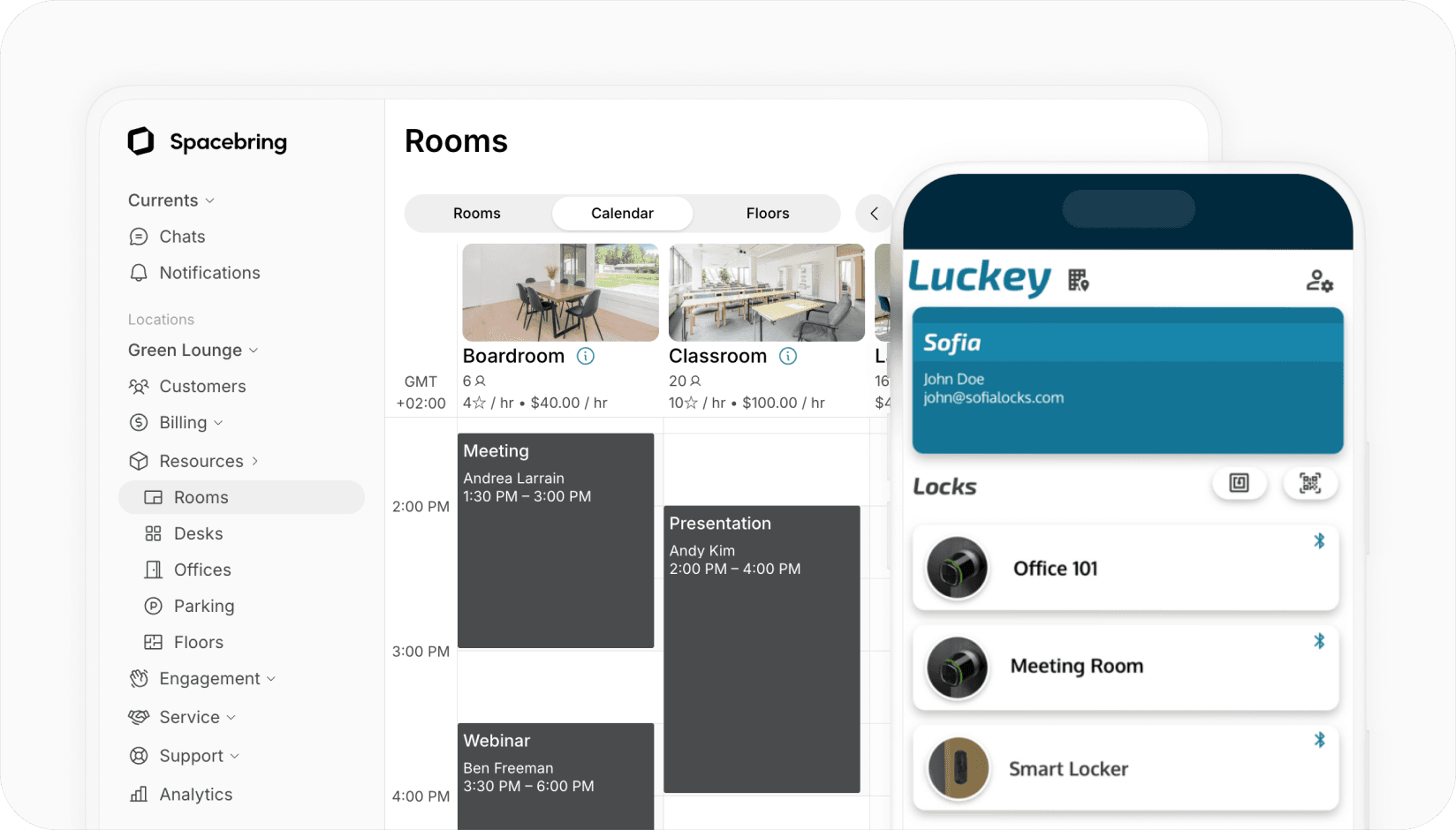 Spacebring - Luckey integration