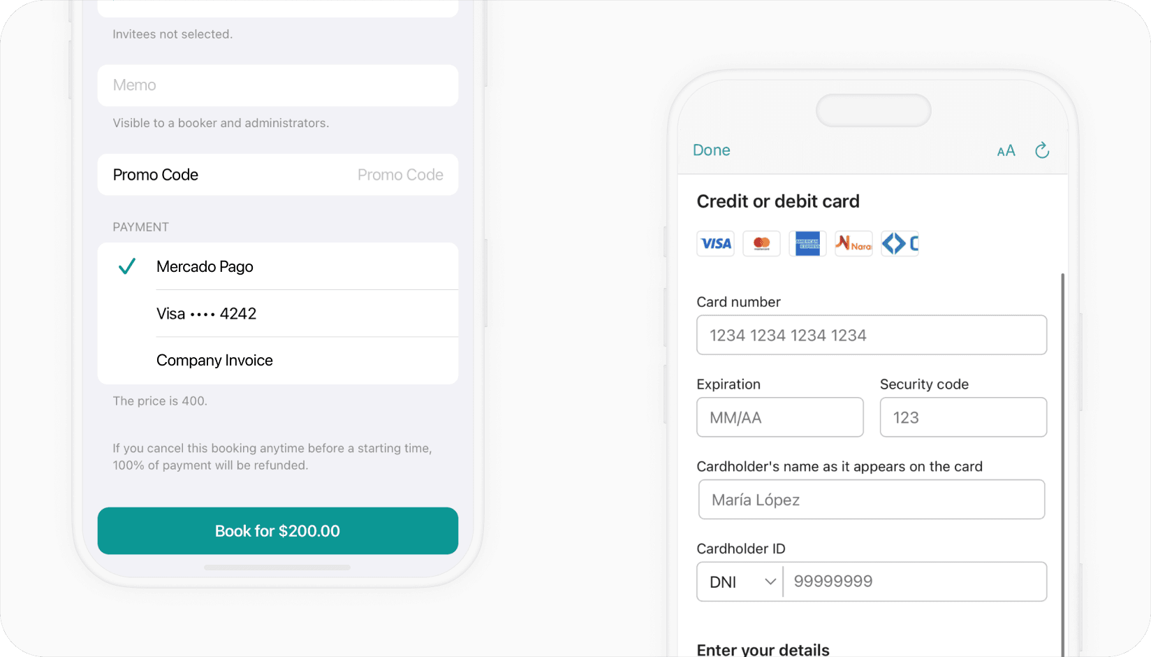 Spacebring - Mercado Pago integration