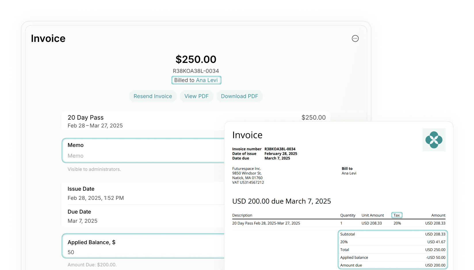 Invoice memos, partial payments and more