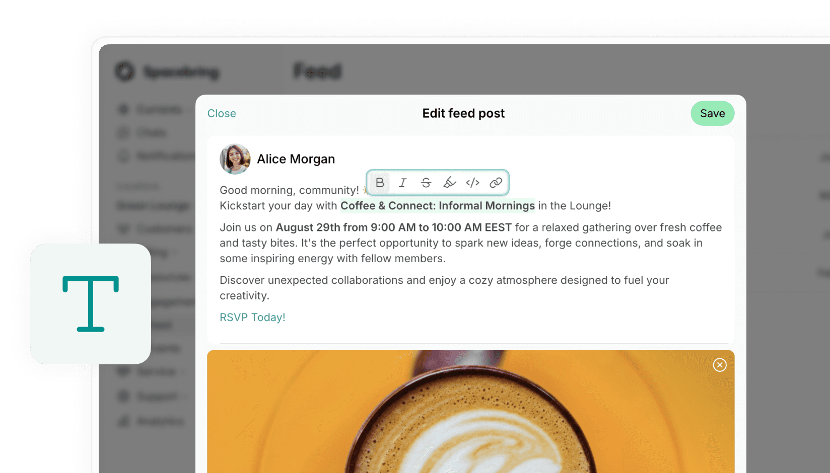 Rich text editor with instant preview