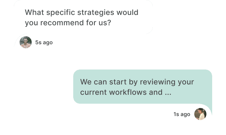 Personalized assistance from Spacebring support