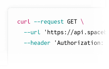 API & webhooks