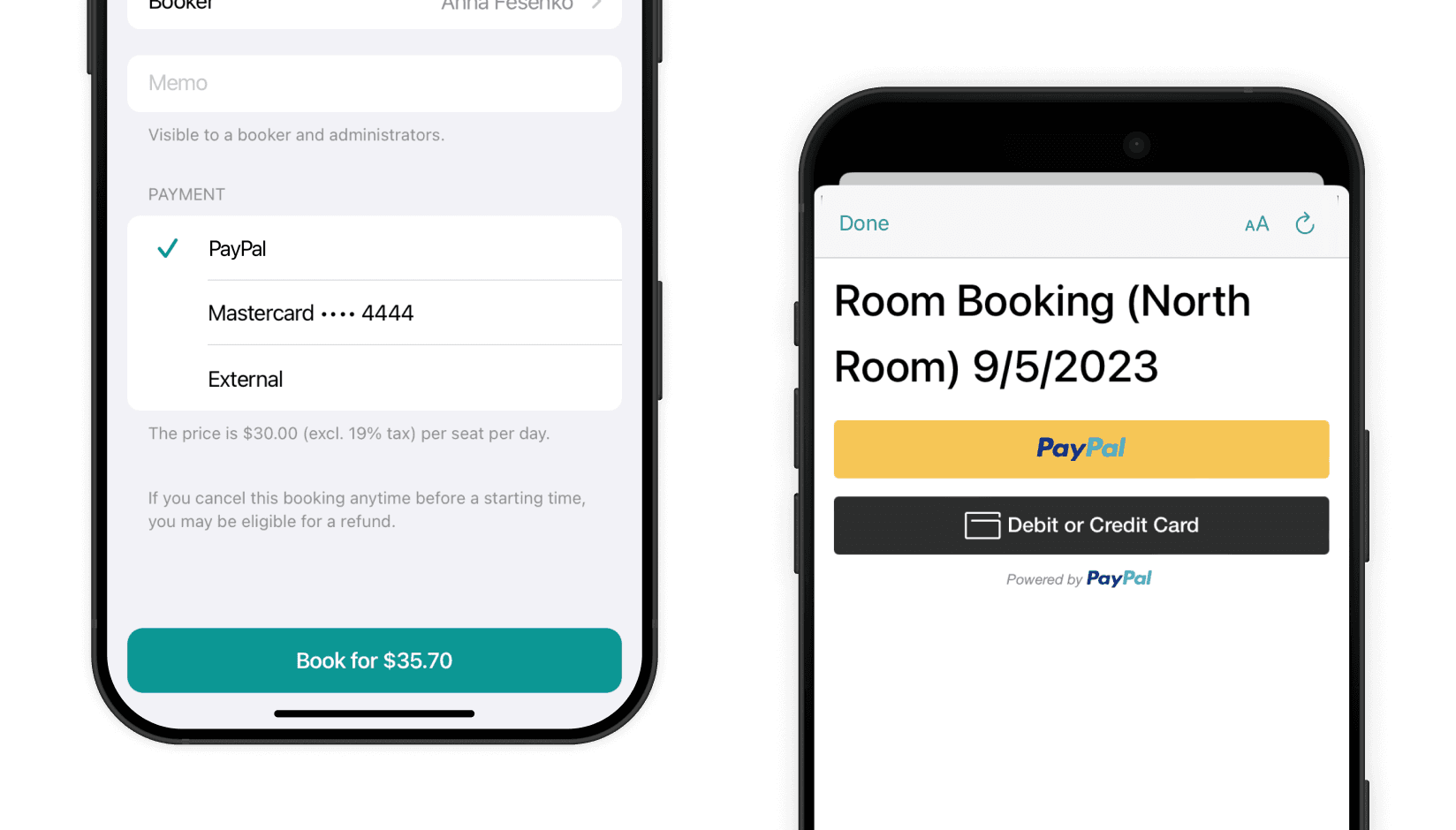 andcards - PayPal integration