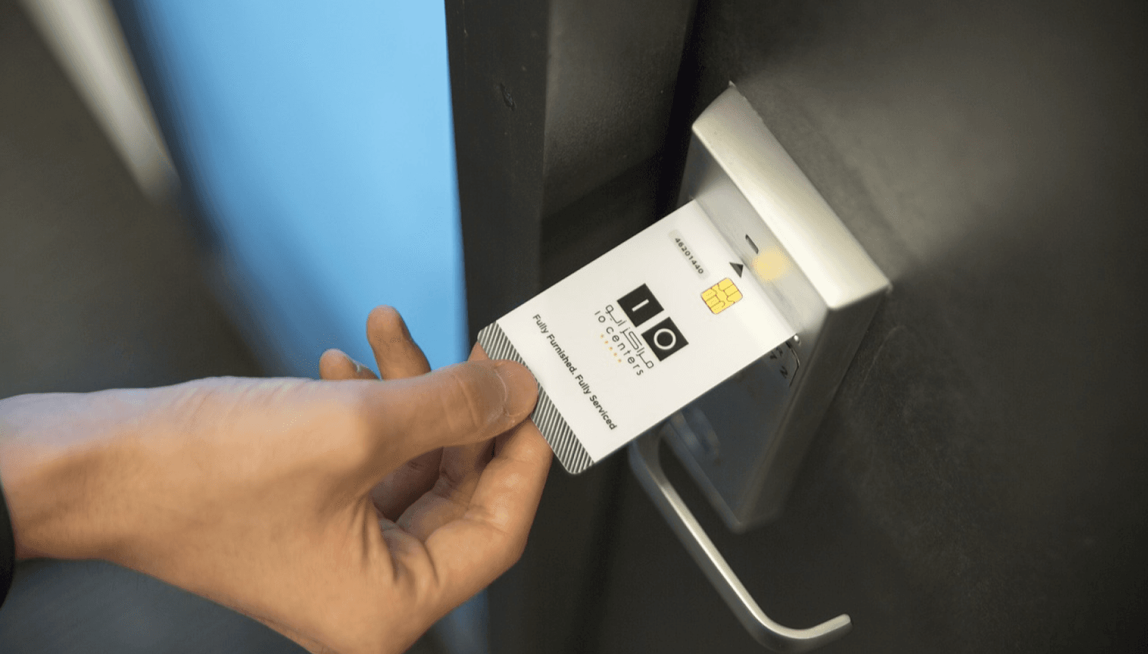 Access to coworking space with keycard