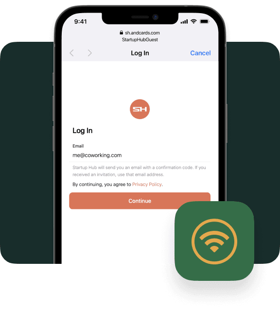 Single login to Spacebring coworking app and coworking space wifi 