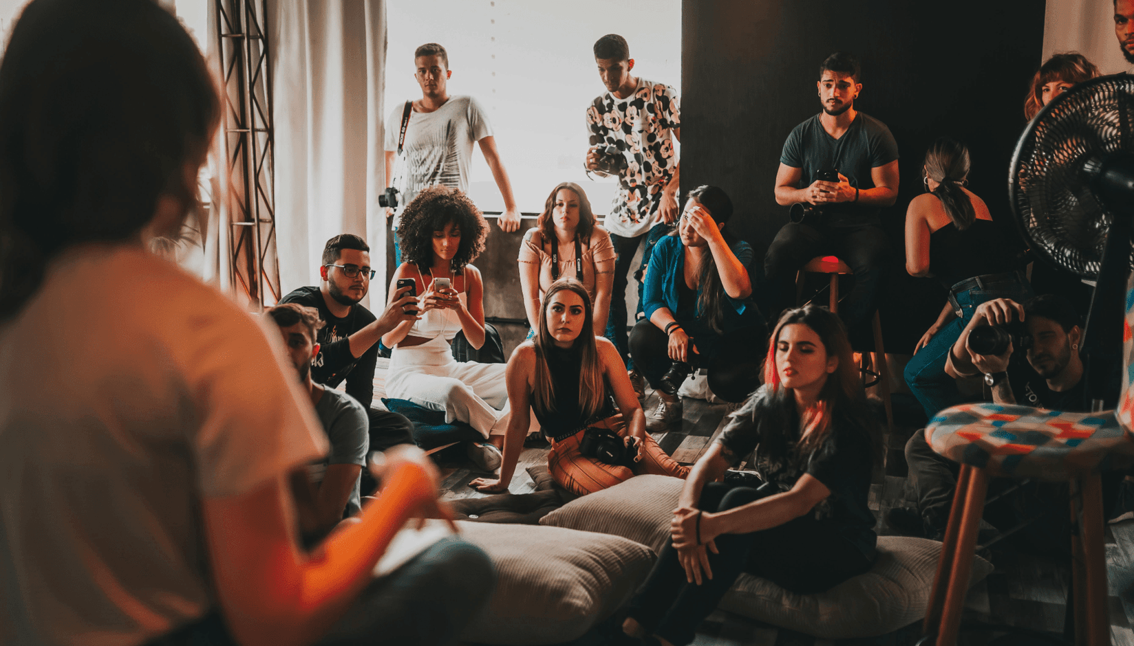 Community event at a coworking space