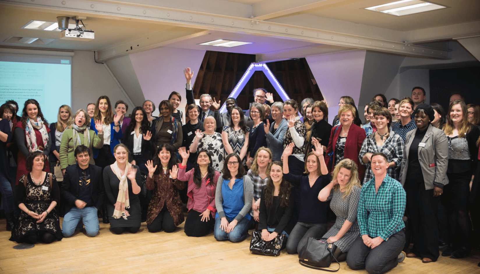 Claire Carpenter with The Melting Pot coworking space members