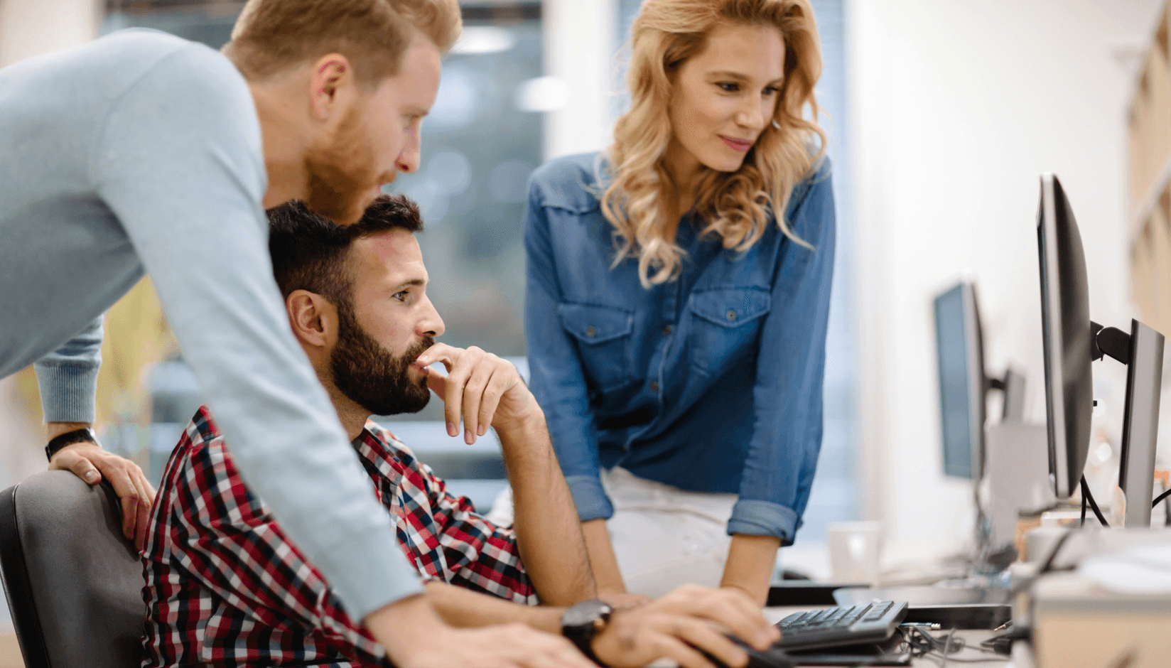 Members at a coworking space