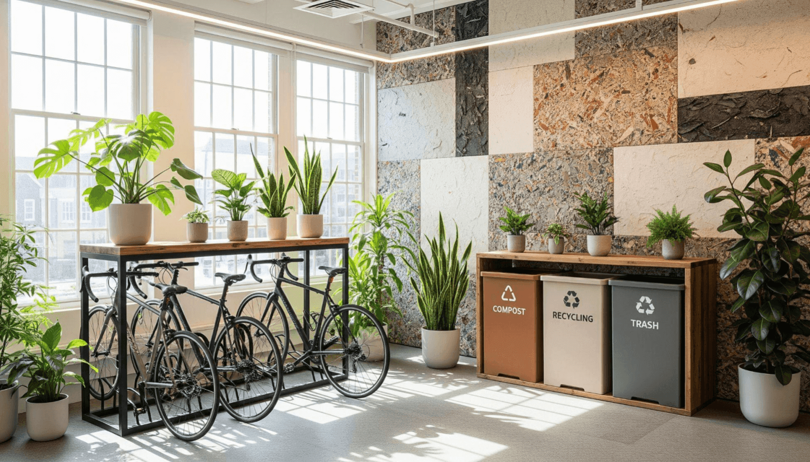 sustainable coworking space design