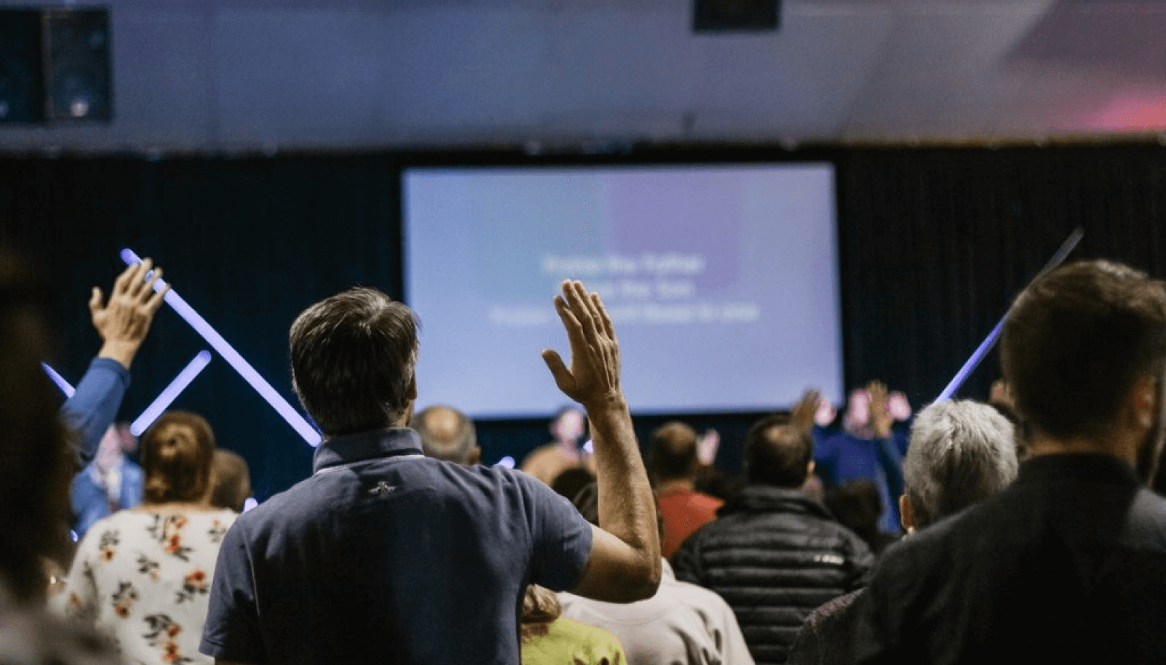 coworking space members at the industry influencer's presentation