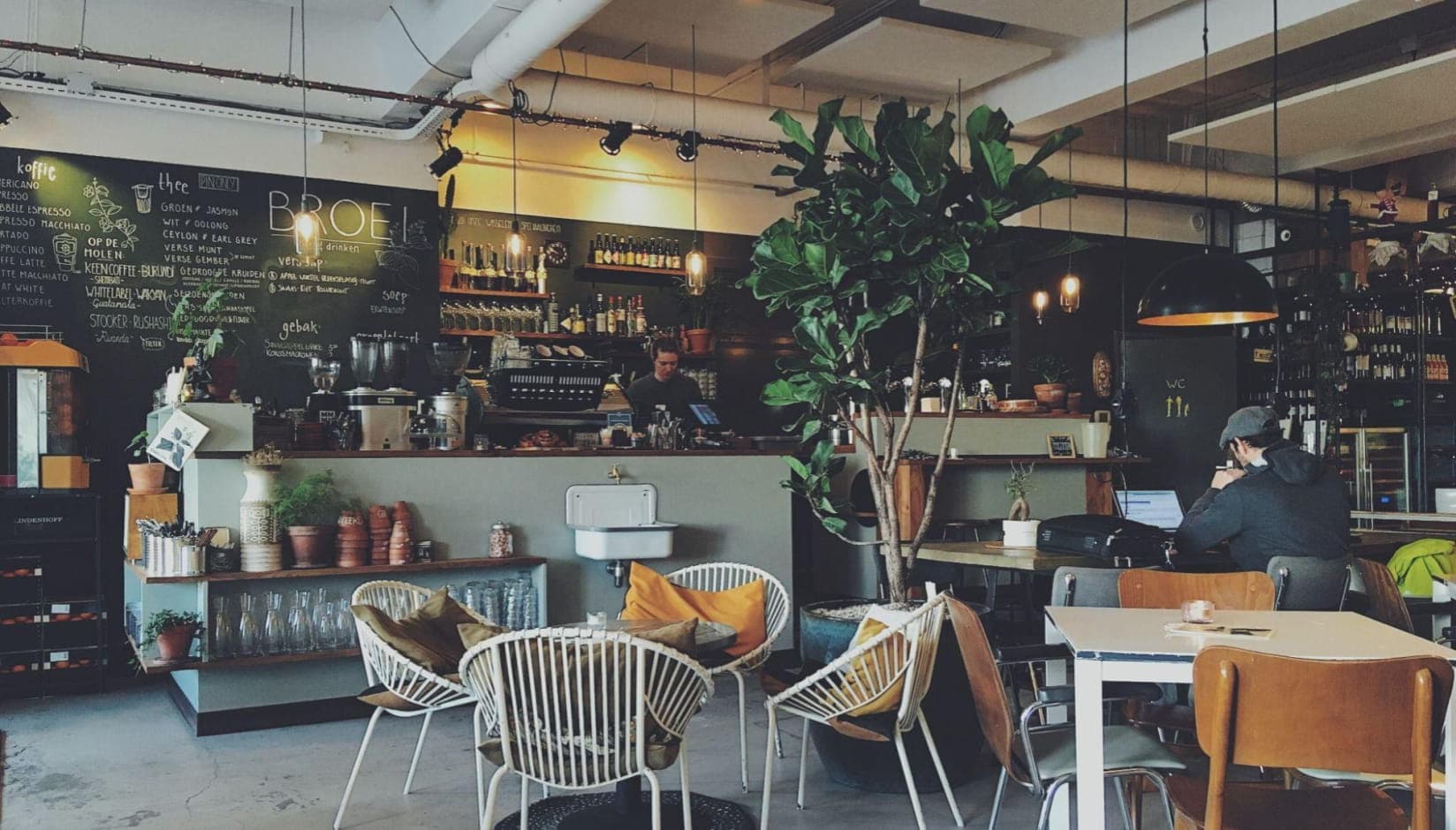 cafe at a coworking space