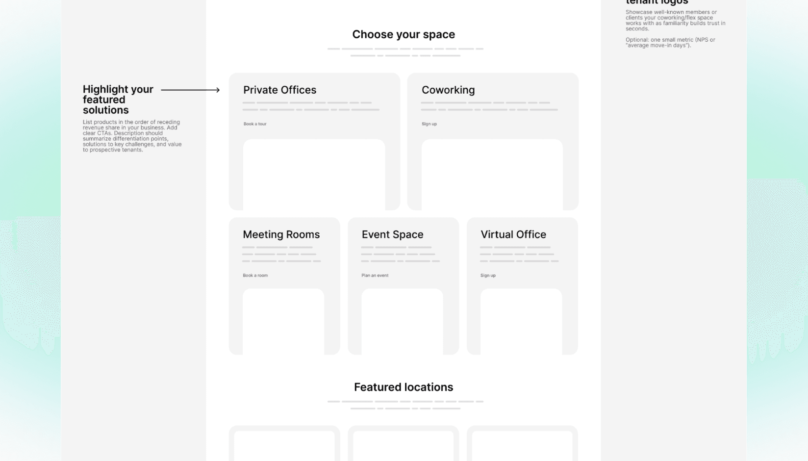 Coworking business website template