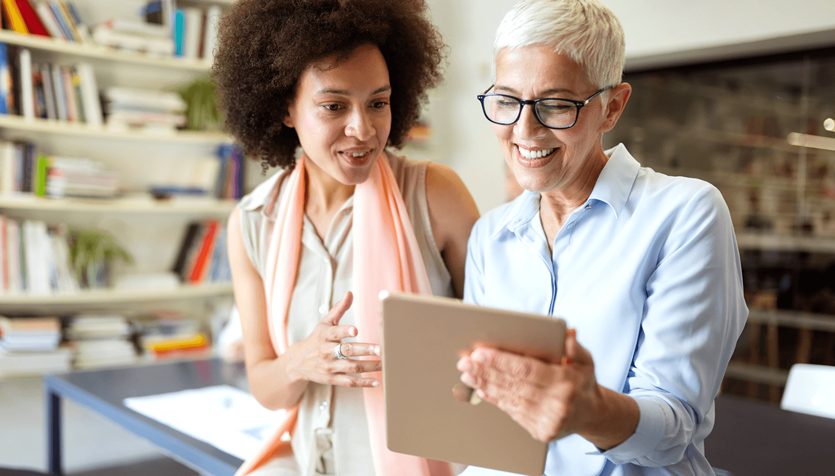 coworking space manager with a member