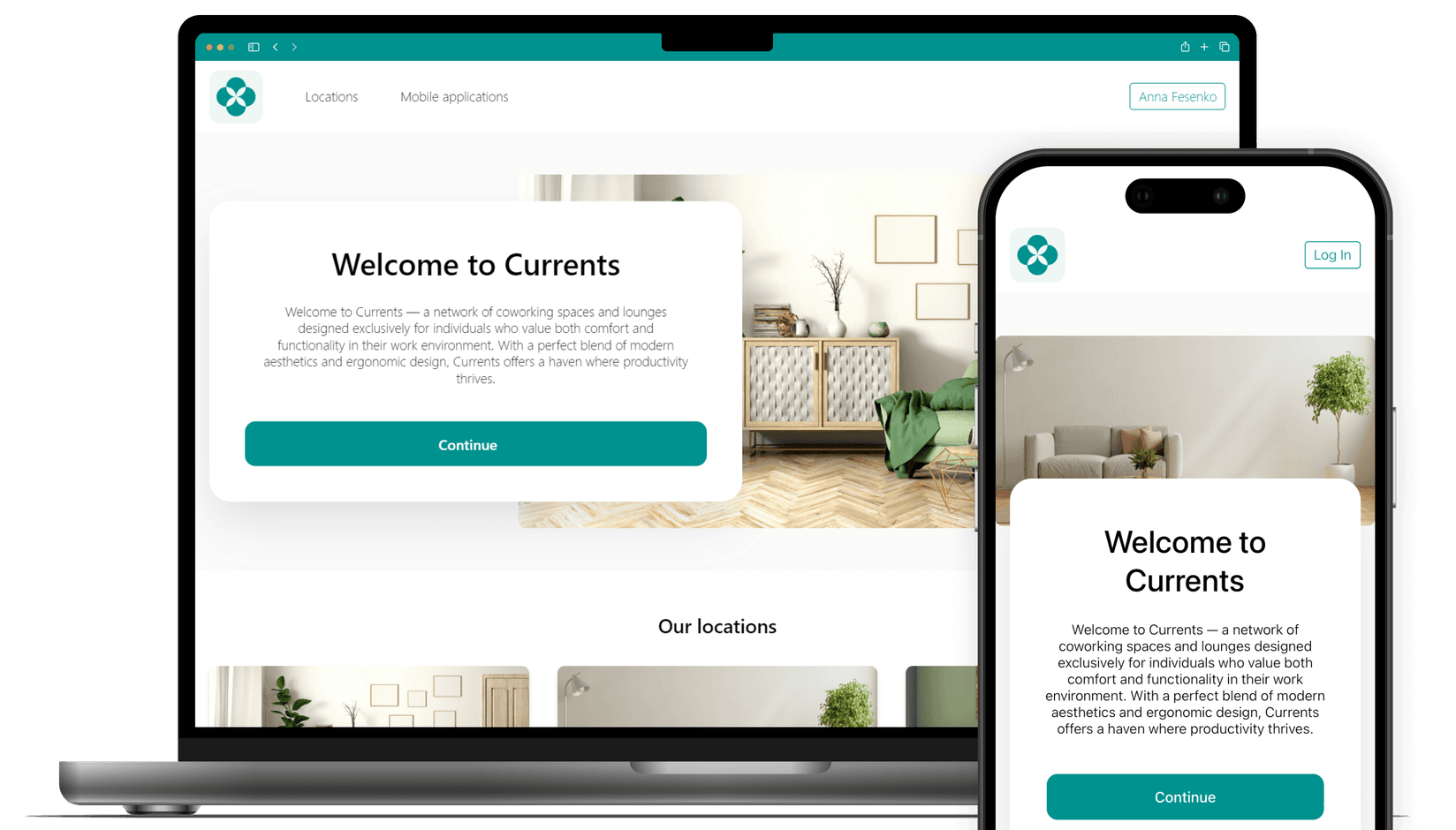 Landing page on Spacebring coworking space management software