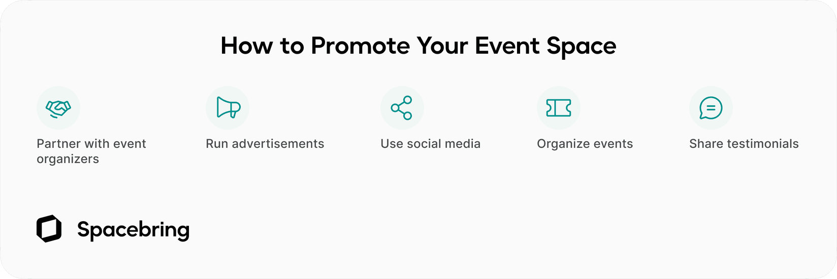 How to promote your event space