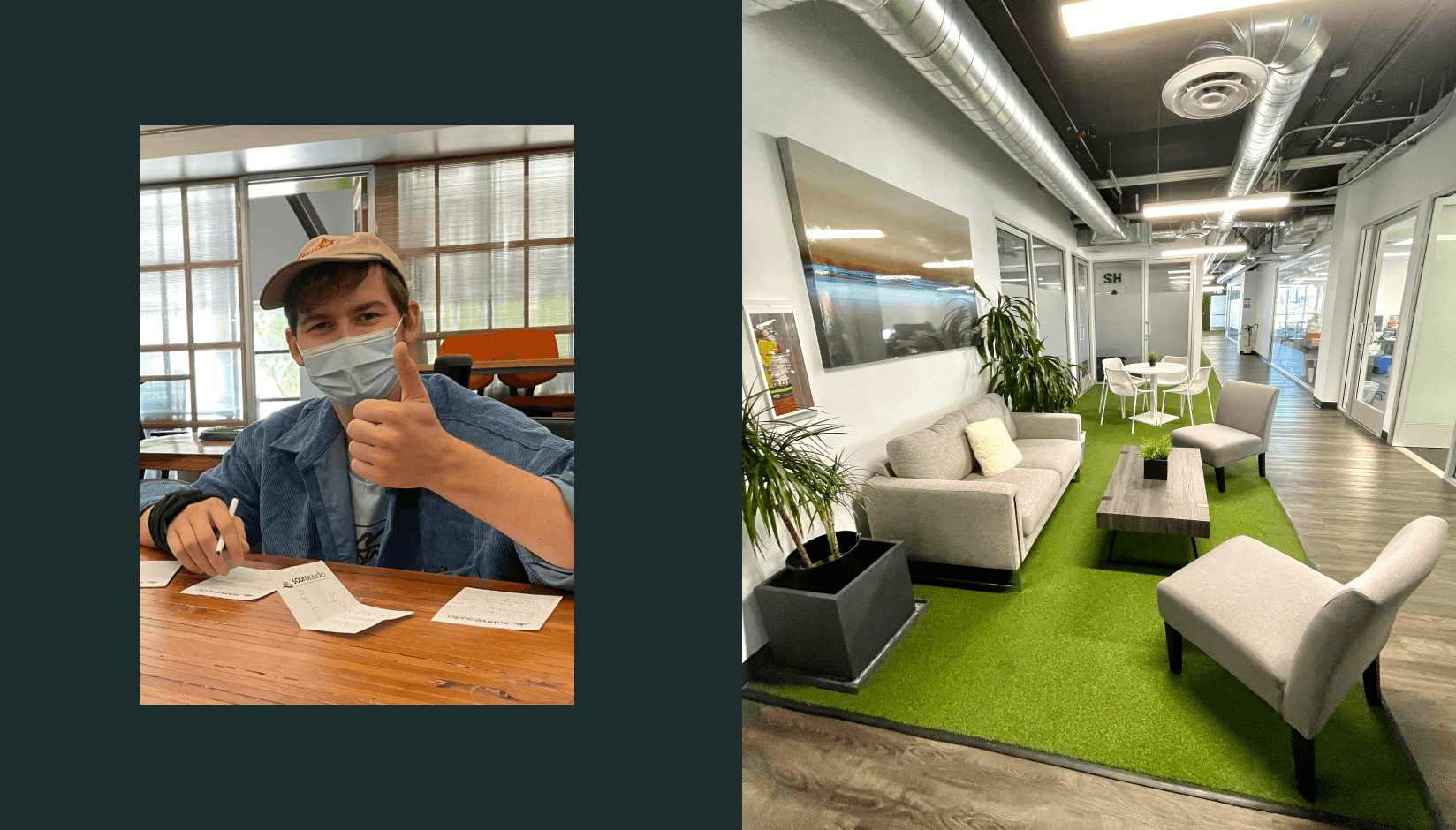 Happy member at BLANKSPACES coworking space