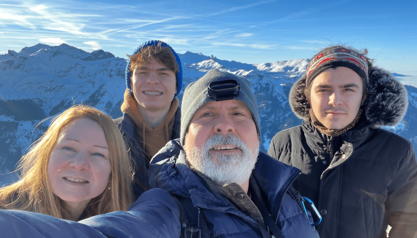 Jose Antonio Morales with family