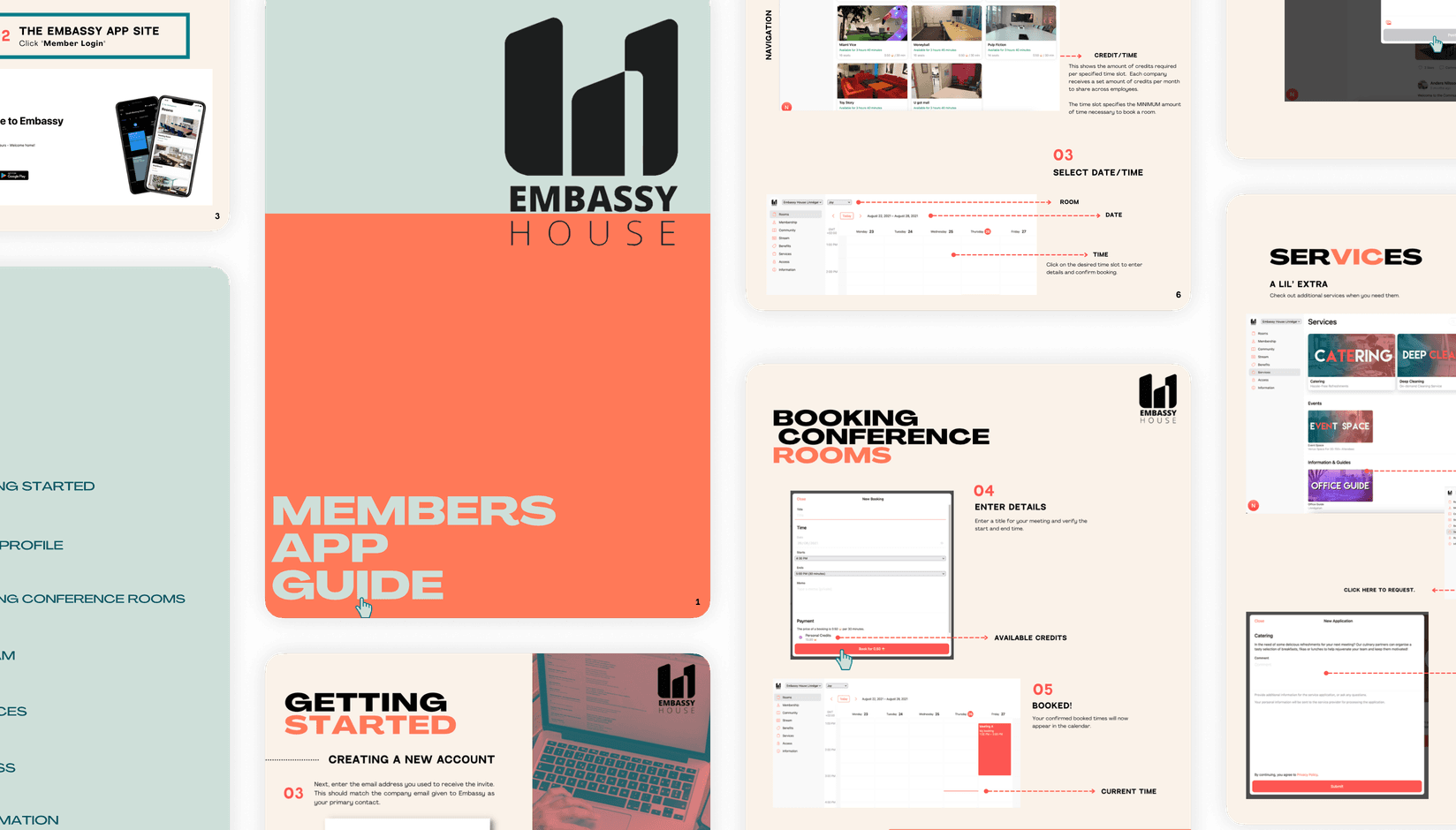 Members App Guide created by Embassy House coworking space