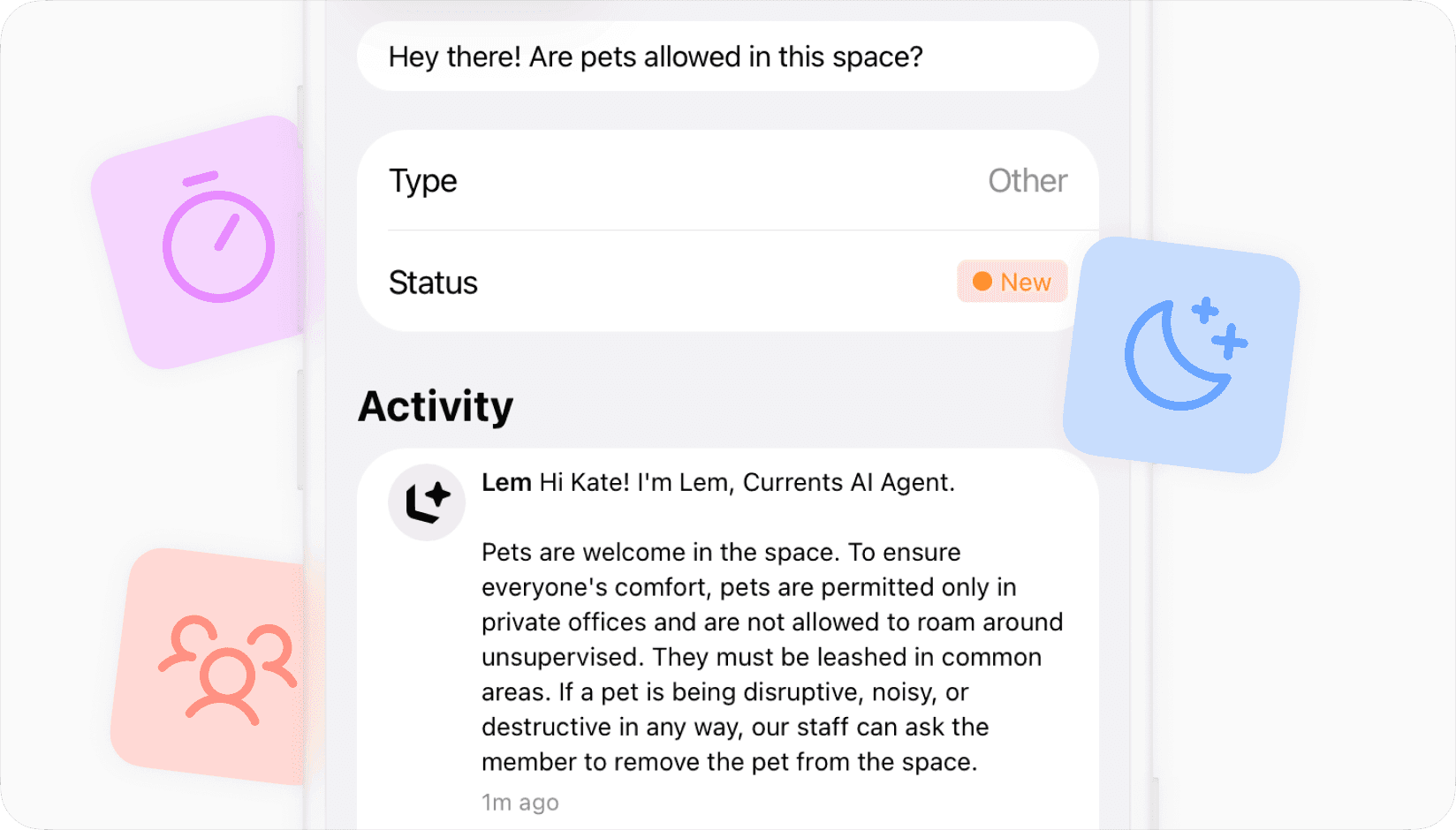Lem AI agent: member support