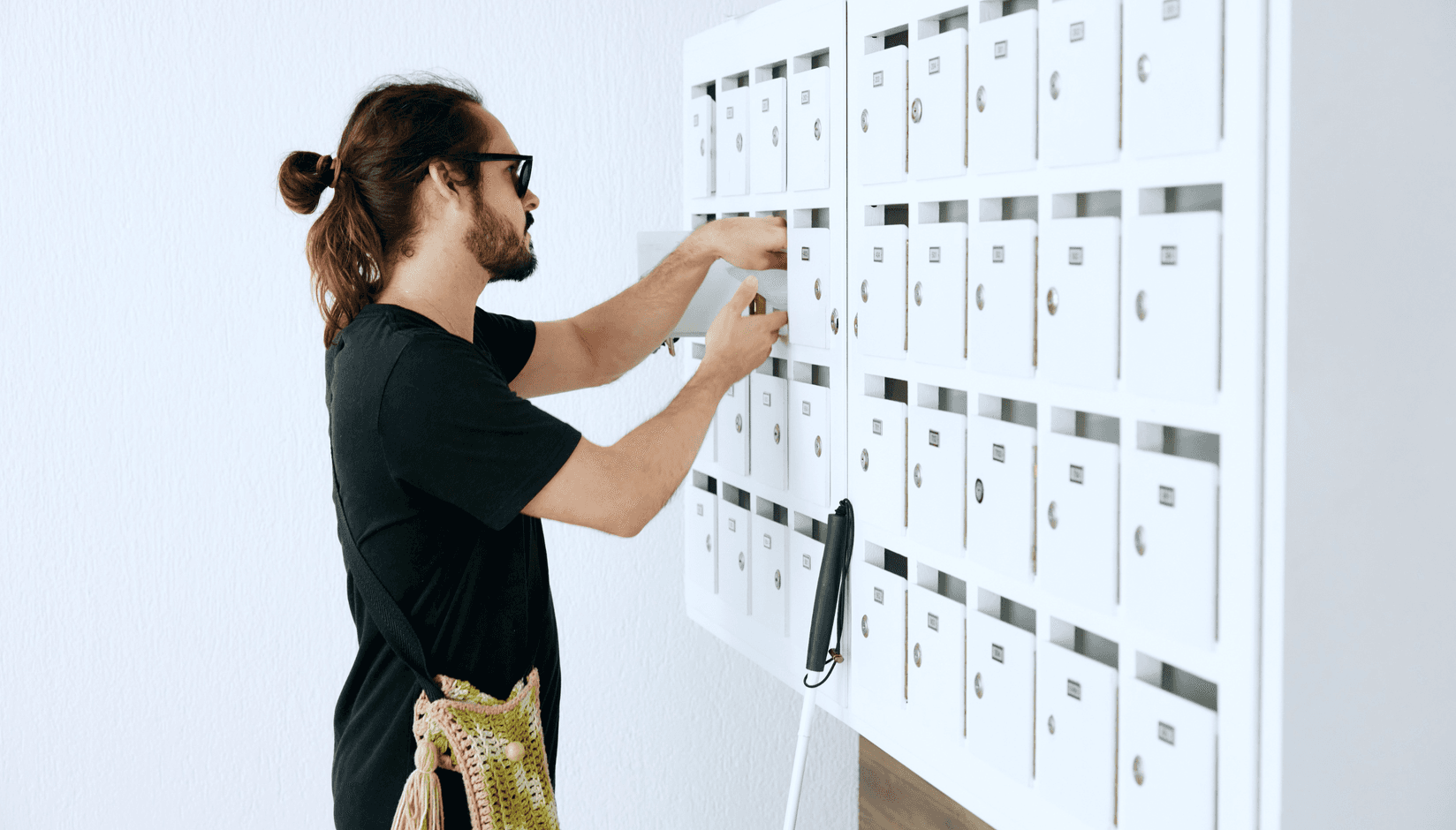 Mailboxes in a coworking space
