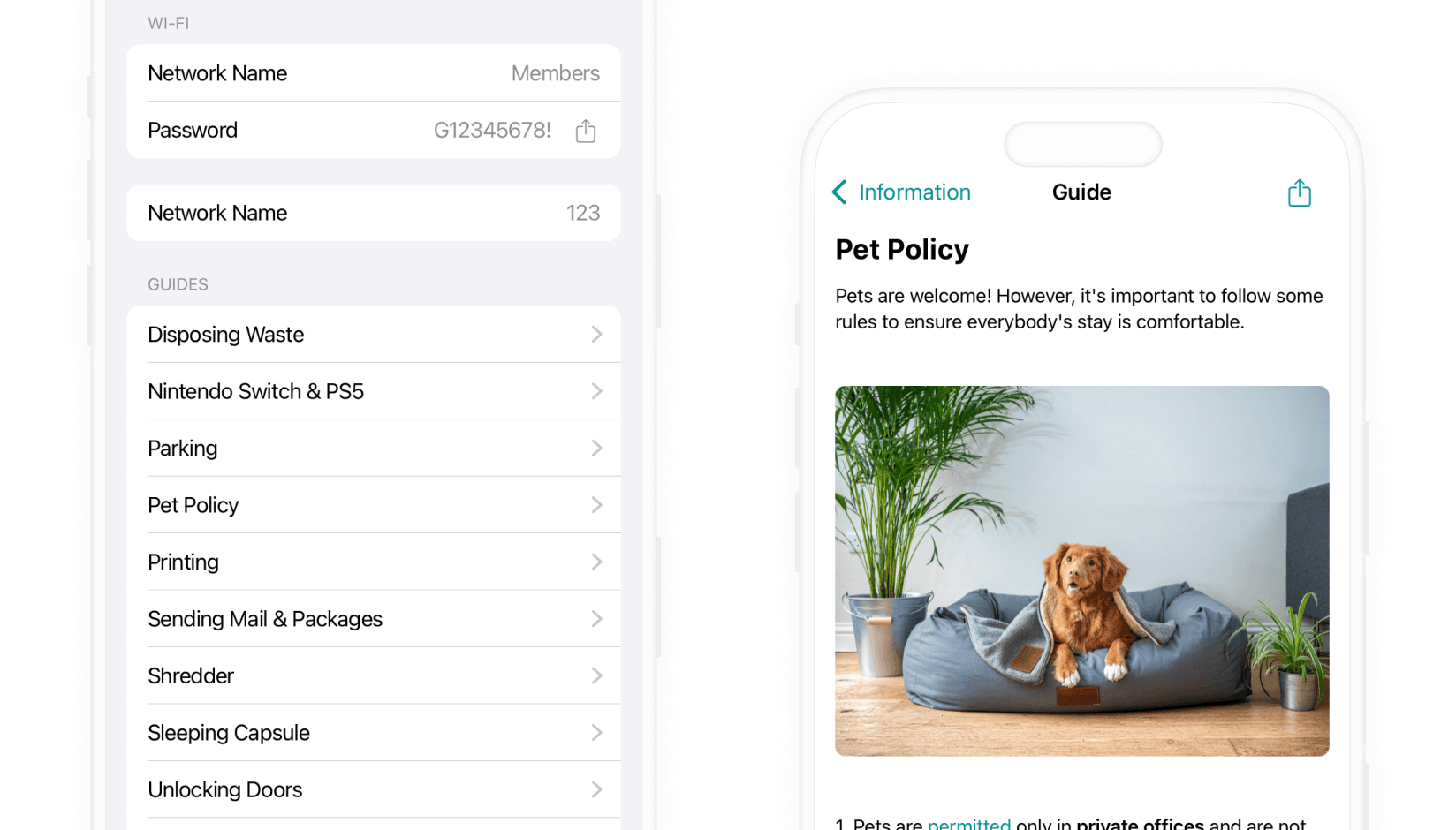 Knowledge center inside andcards app