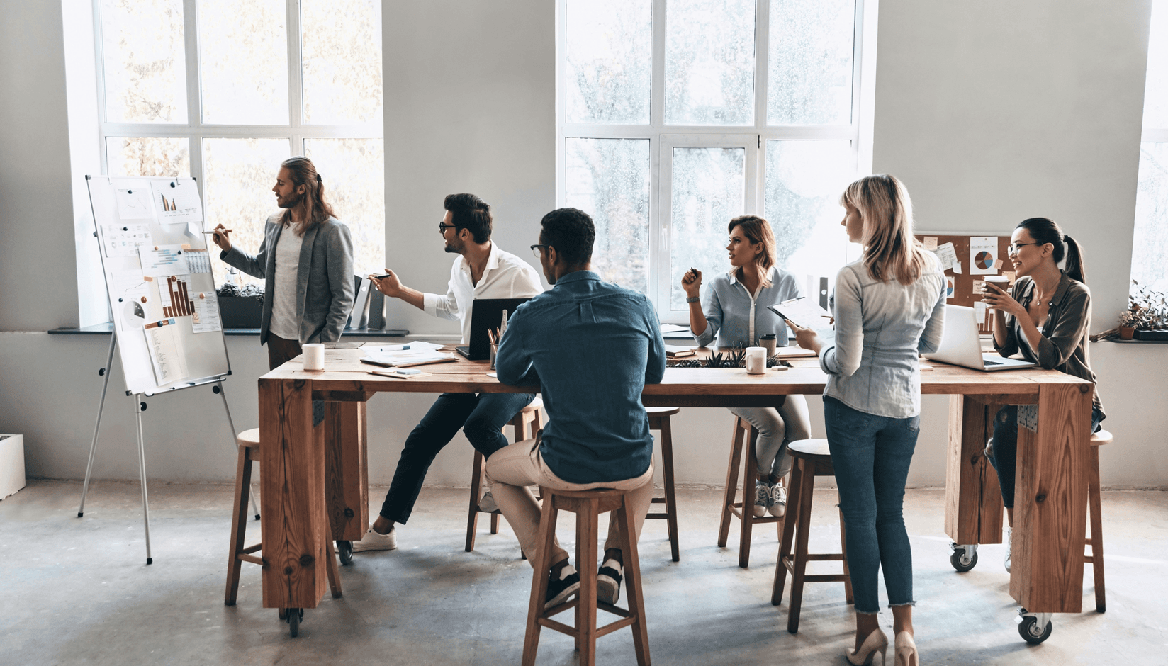 Training and development mentorship program at a coworking space