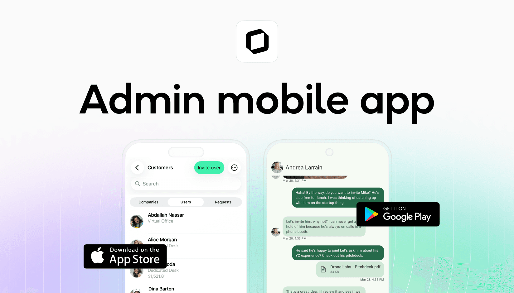 Spacebring mobile admin app is now available