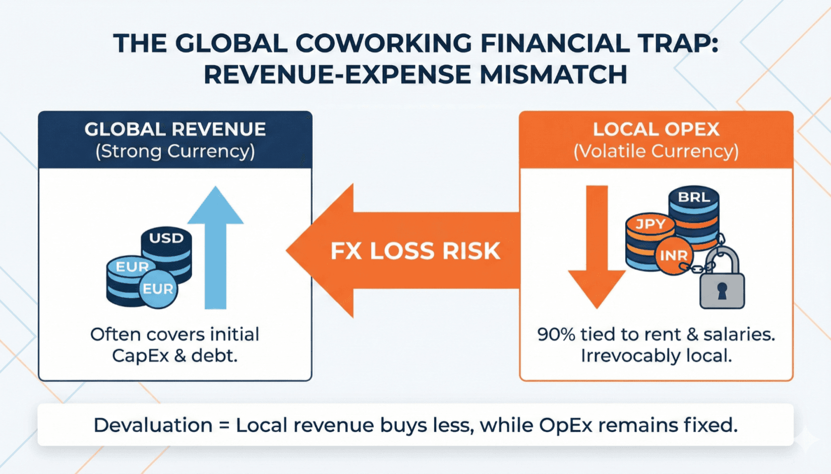 coworking multi currency management