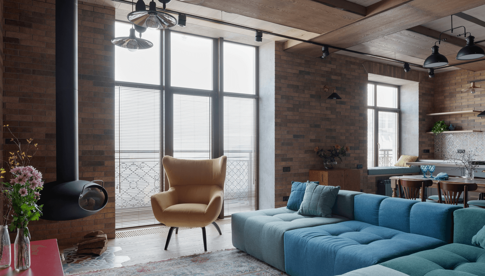 Soft furniture at a coworking space