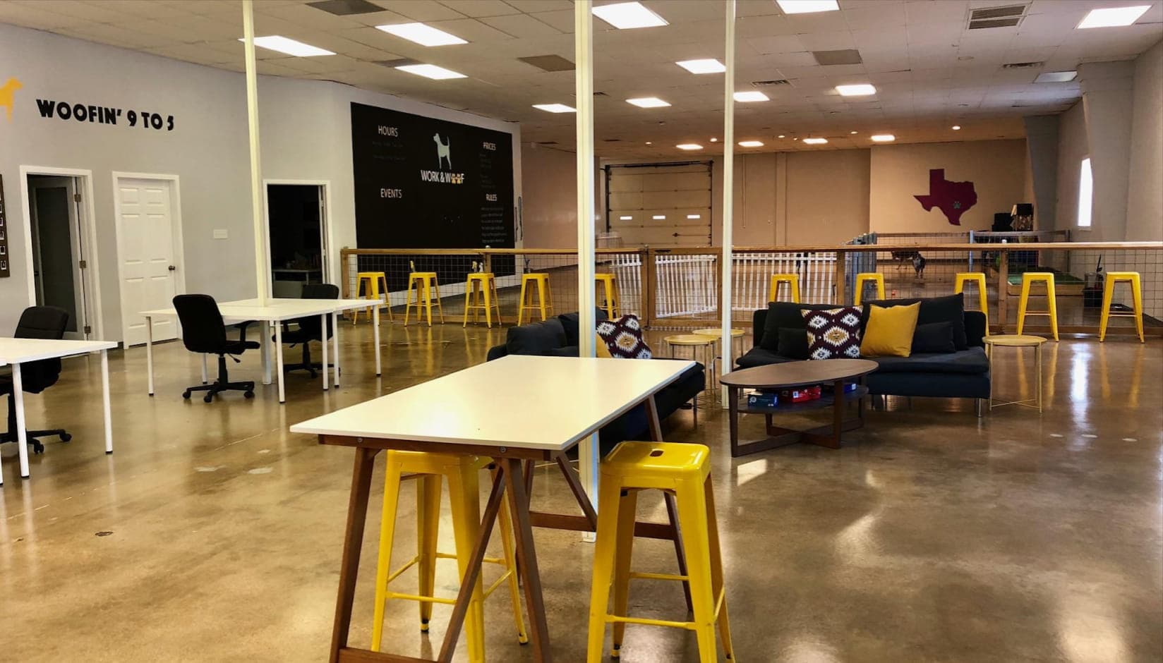 Work & Woof dog-friendly coworking space