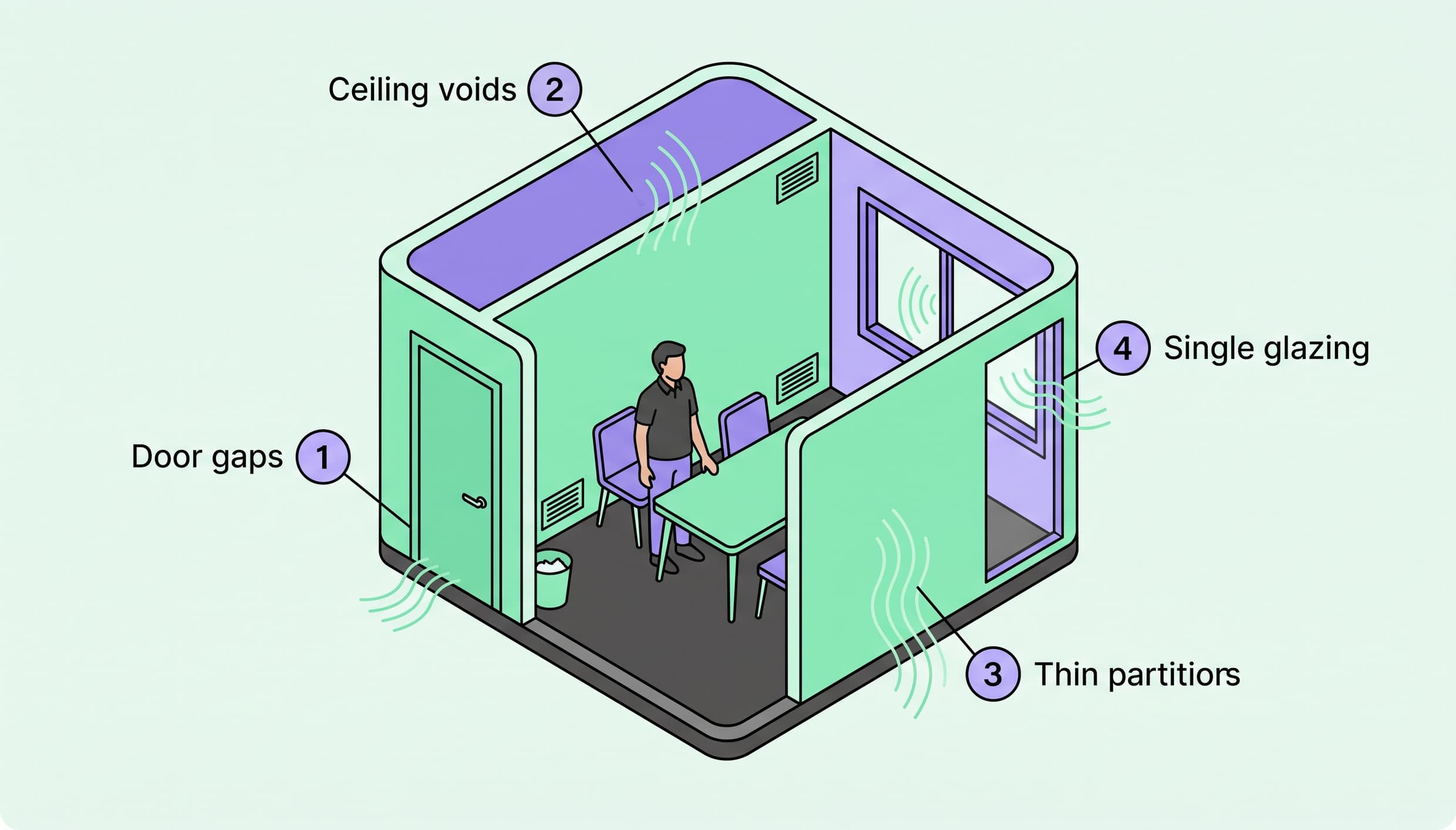 common problems with meeting room sound insulation