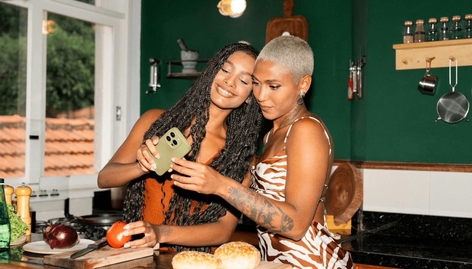 Members at the commissionary kitchen