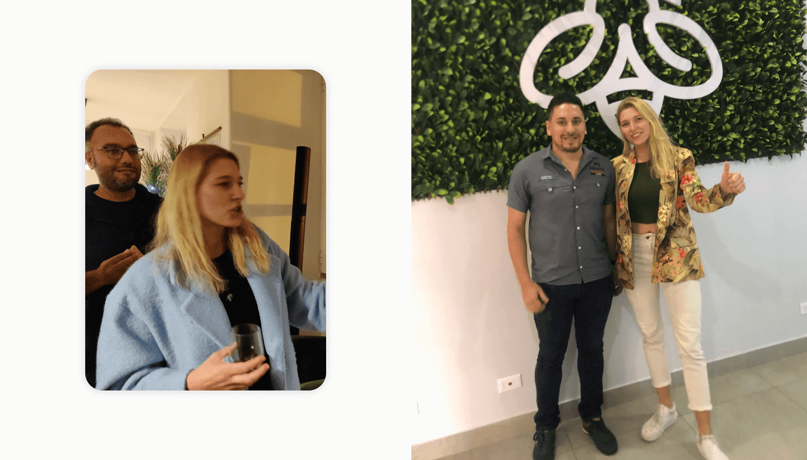 Simone Franke at work consulting how to build community at a coworking space