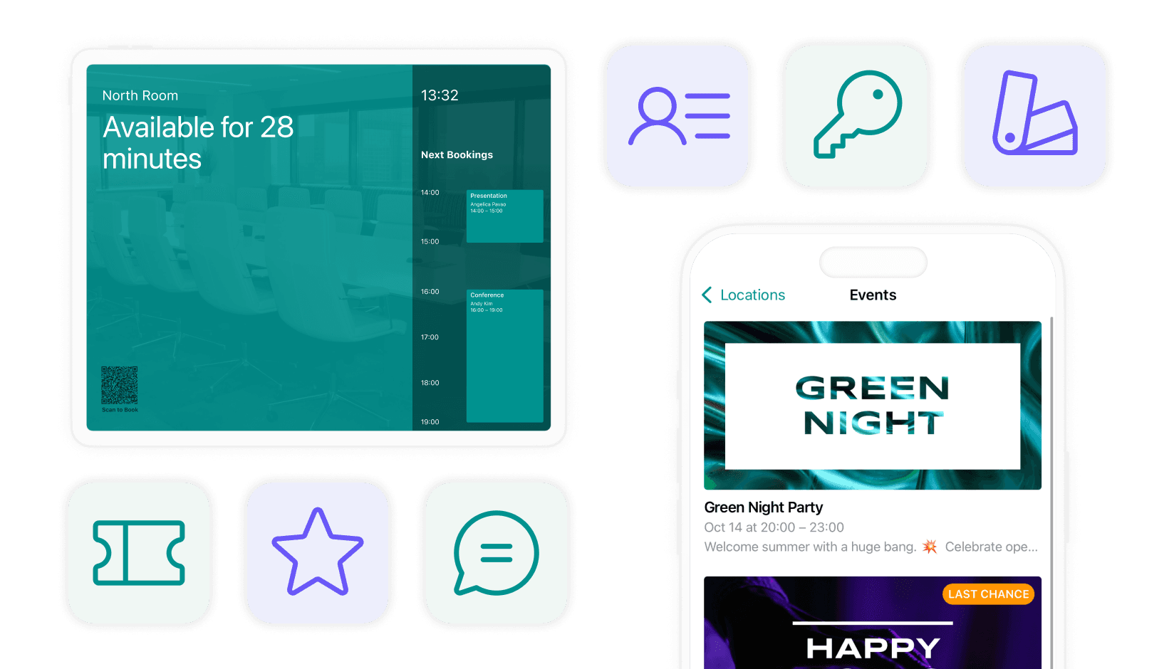 Events and visitors management systems on Spacebring coworking space management software