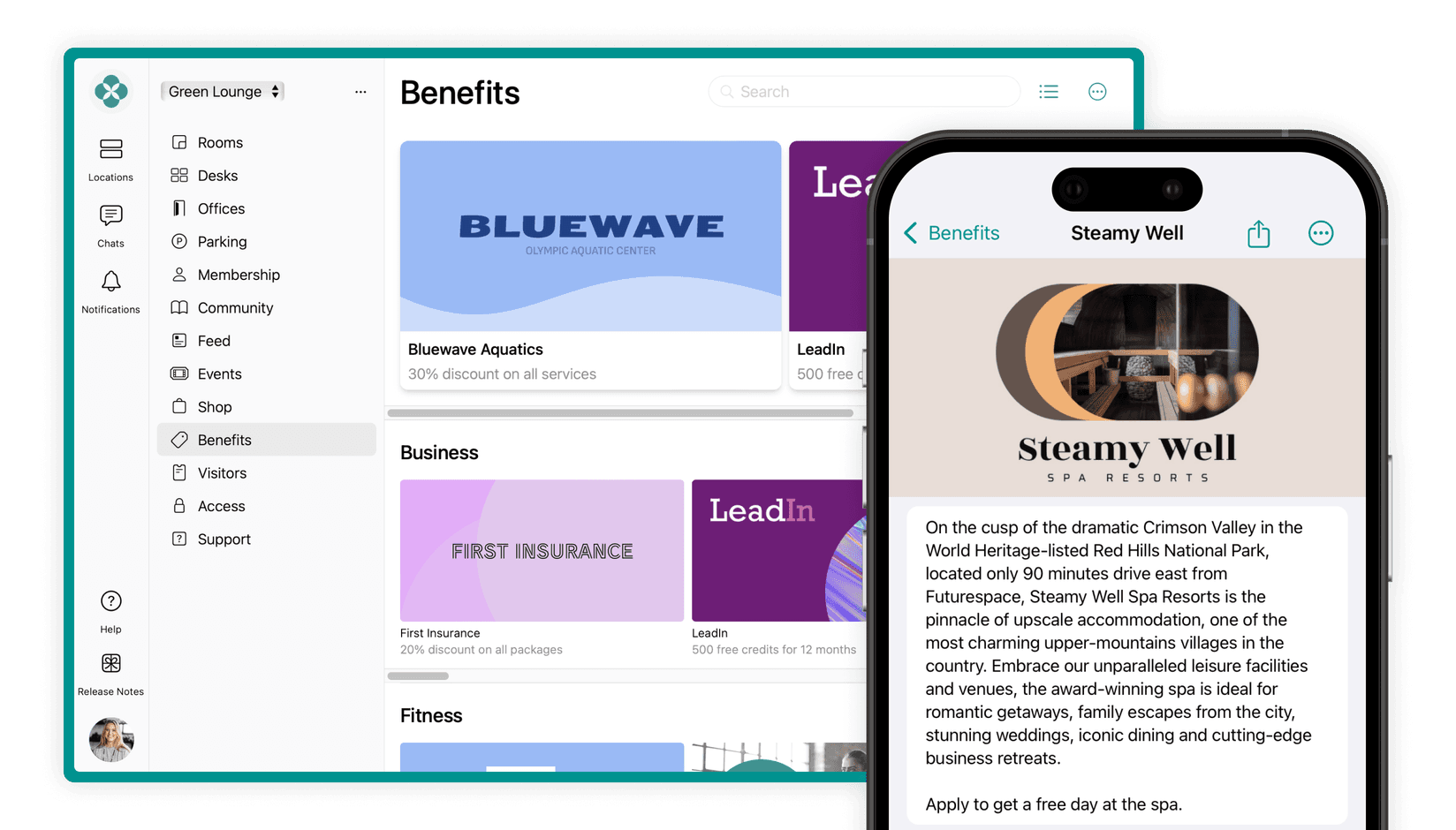 Benefits on Spacebring coworking space management software