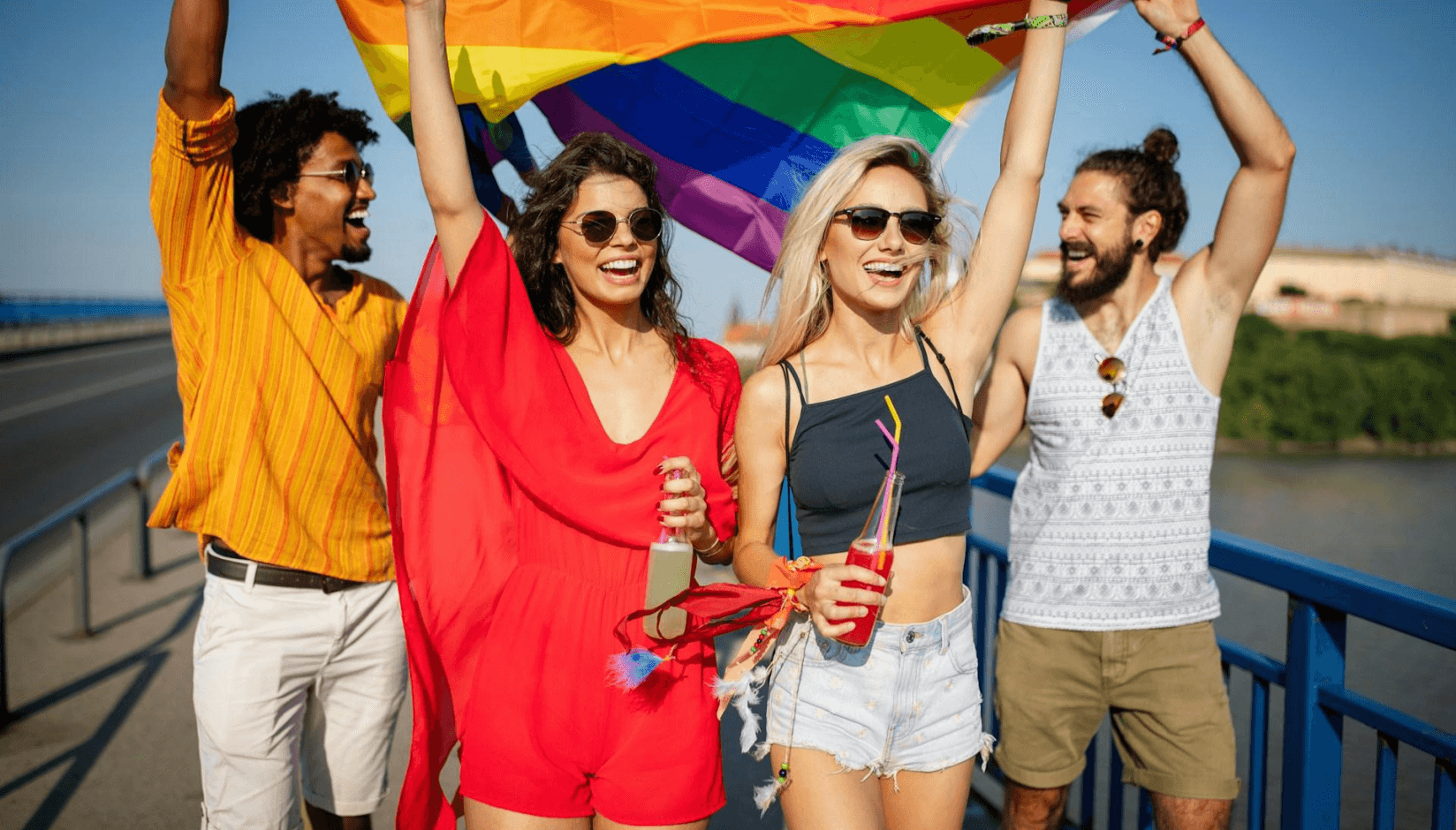 Diverse co-living members